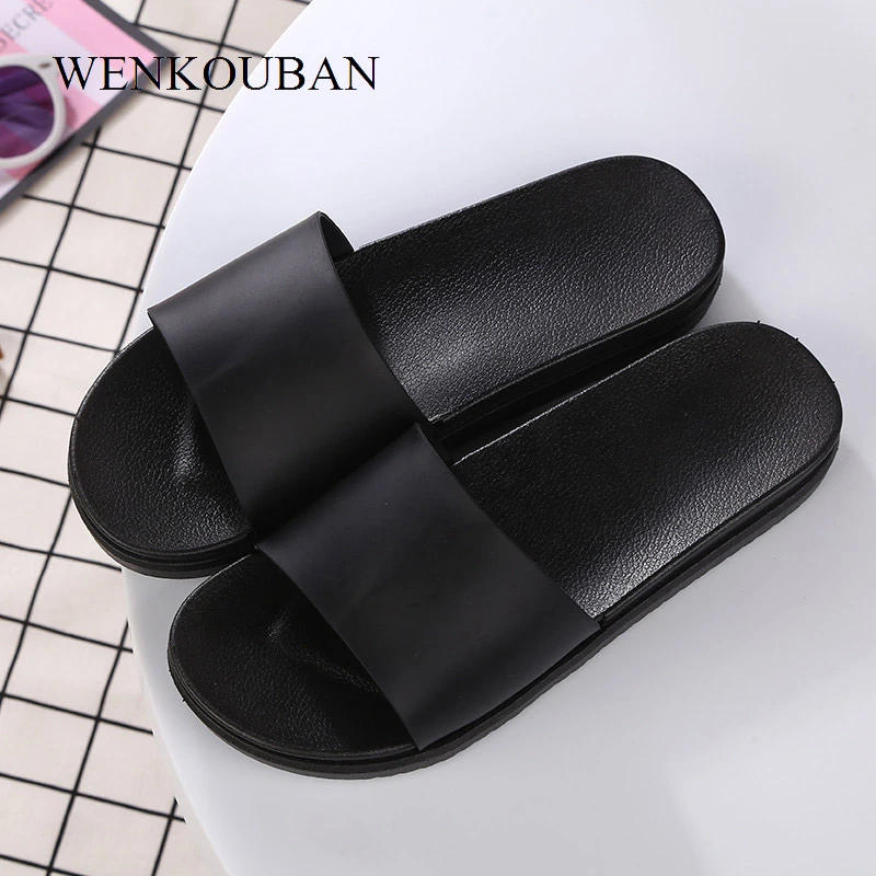 Womens black slide on sandals Clearance