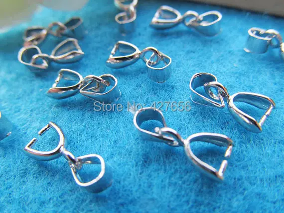 

20pcs 5mmx13mm Good Antique Bronze/Silver tone Bails Beads Connector Pendant Cham Finding,Fit Charm Bracelet Necklace,Accessory