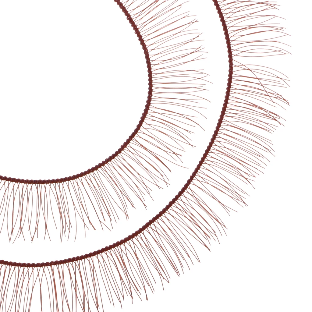 200Pcs Soft Plastic False Eyelashes Eyelash Strips for BJD Baby Dolls Eye Make up 200*8mm Various Colored