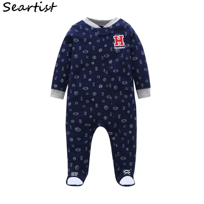 Seartist/комбинезон для новорожденных; Bebes Footies; боди; Bebes Footed; одежда для маленьких мальчиков; Одежда для мальчиков; Новинка года; 48