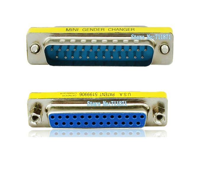 25P Male to Female DB25 Adapter 25 Pins Female Male Connector MiNi