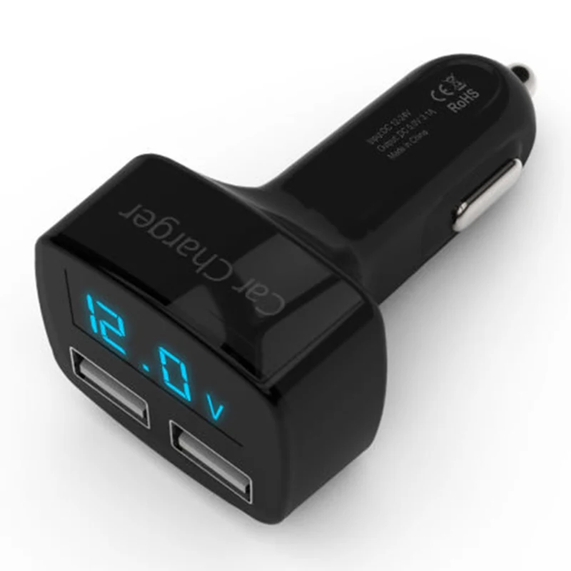 Ec2 car charger multi function car car phone charger dual USB current