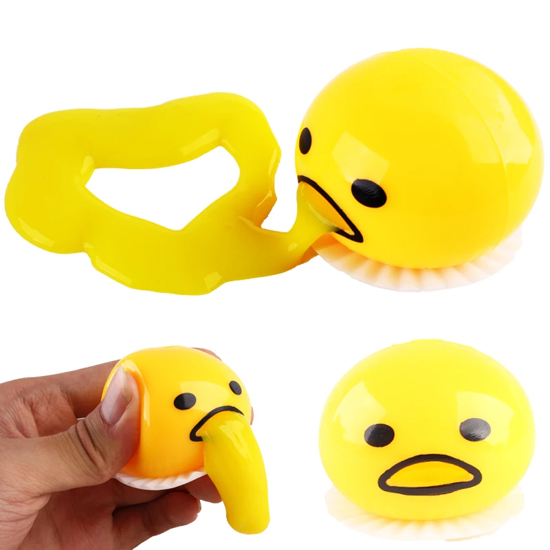 1pcs Hallowe Wacky font b toy b font Nausea yolk brother vomiting egg Huang jun lazy