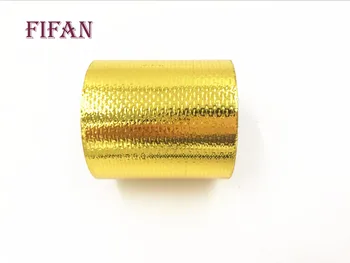 

FIFAN A Gold 2'' Thermal exhaust Tape Air Intake Heat Insulation Shield Wrap Reflective Heat Barrier Self Adhesive Engine 5M