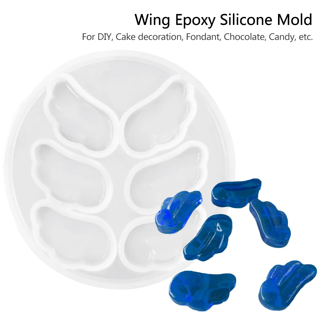 

Fashion Nice 1PC Wing Shape Handmade Epoxy Silicone Molds, DIY Decorative Tools