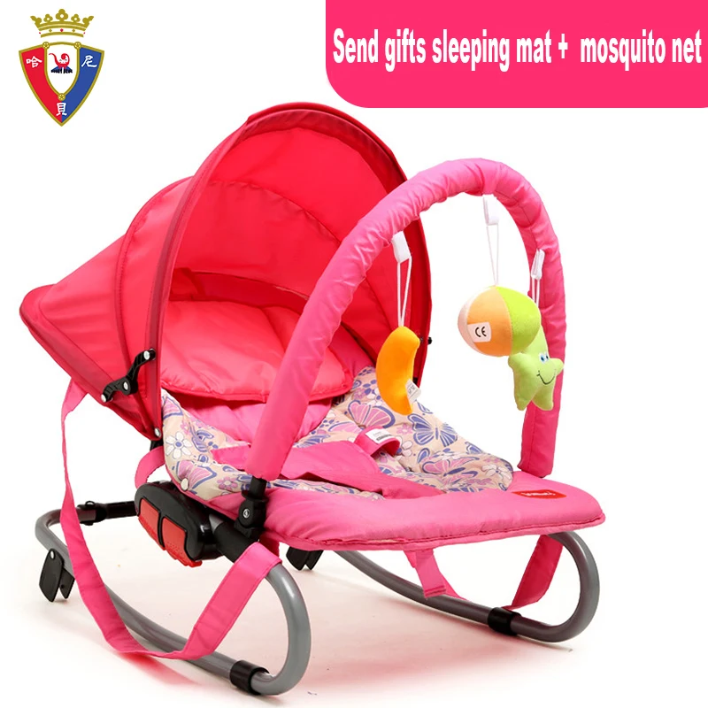 Multifunctional balancing newborn baby rocking chair chaise lounge placarders chair cradle portable child baby artifact