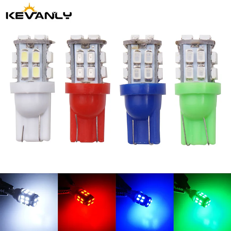 

10Pcs Car T10 LED W5W LED 20SMD 3020 Chip License plate Bulb Reading light clearance Auto reading Interior Dome LED Light