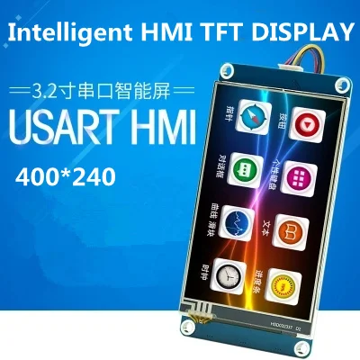 3,2 дюймов сенсорный TFT с графическим процессором USART HMI Настройка изображения экран шрифт серийная китайская версия 400*240 как у модели NX4024T032