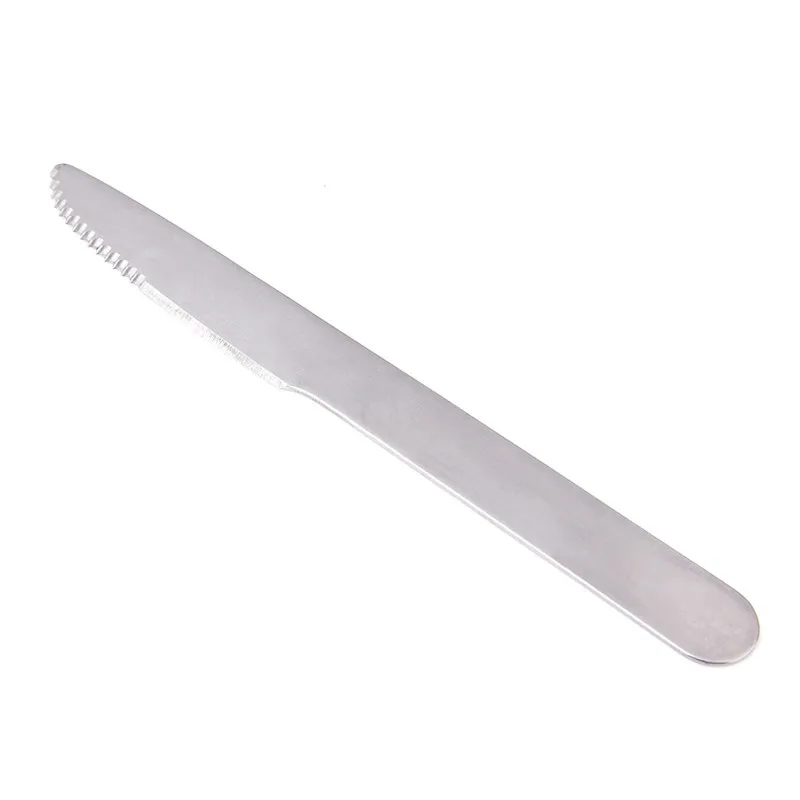 4 unids/set portátil Vajilla picnic al aire libre Utensilios set cuchara de acero inoxidable Tenedores cuchillo Vajilla camping viajar cubertería