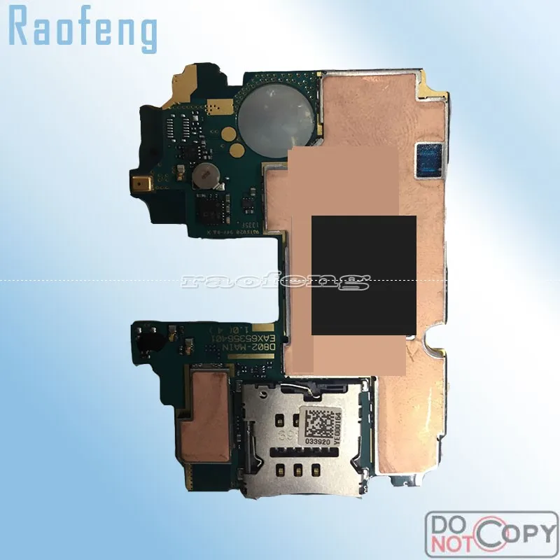 Оригинальная материнская плата Raofeng для LG G2 D802 D800 D801 VS980 F320 разблокированная материнская плата для мобильного телефона