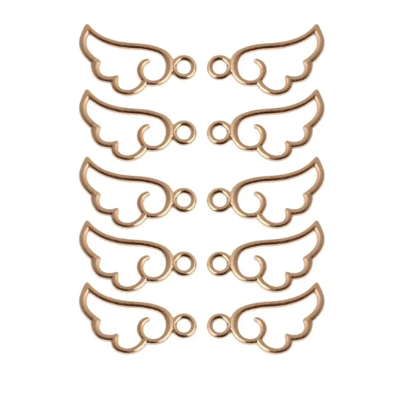 10 шт. толстовка с капюшоном надписью Angel и принтом крылышки подвеска на