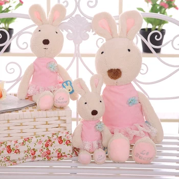 

Nooer Kawaii Le Surce Rabbit Plush Toy Wear Dress Cute Rabbit Stuffed Doll Kids Toy Girl Children Birthday Gift Dropping