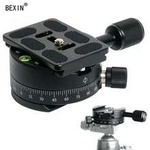 Bexin New Product Camera Tripod Ball Head with Quick Release Plate 360 Panoramic Panorama Head Clamp 21mm ultra slim metal panoramic panorama head quick release plate for arca swiss rrs kirk sunwayfoto camera tripod ball head
