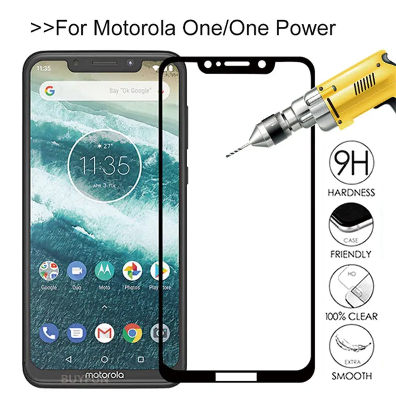 Для Motorola Moto One силовой экран протектор стекло защитная пленка на Moto One power MotoOne One power закаленное стекло 9H