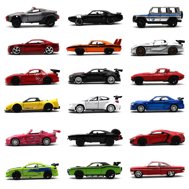 

kids toys 1:32 Fast & Furious 8 Diecast Car model Chevrolet Honda Dodge Mazda Plymouth metallic material Collection decoration