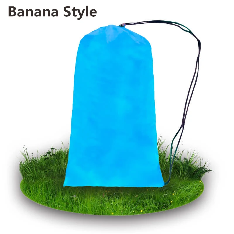 Наружное оборудование для кемпинга надувной диван ленивый мешок надувной диван кровать надувной диван шезлонг мешок спальный мешок кресло - Цвет: Sky blue Banana