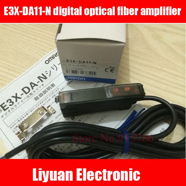 Digital Fiber Amplifier E3X-DA11-N Lot of 2 Used OMRON E3X-DA-N series Sensors 