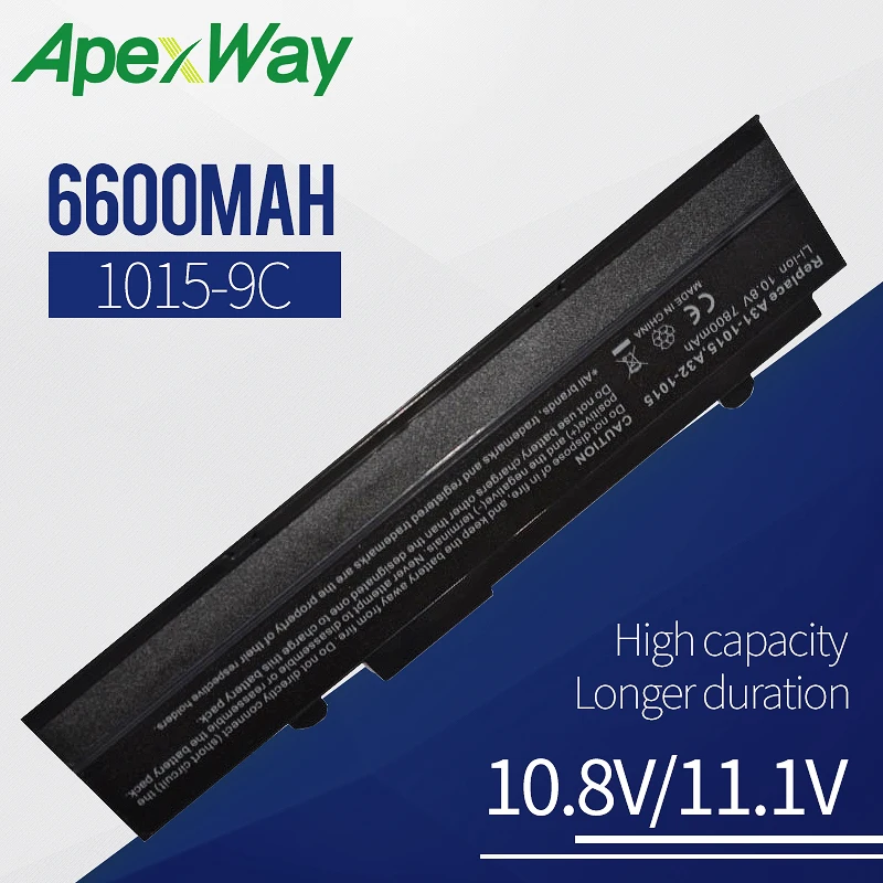 6600 мАч аккумулятор для ноутбука Asus A31-1015 A32-1015 AL31-1015 PL32-1015 Eee PC 1011 1015 1016 1215 R011 R051