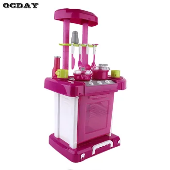 

Kid's Kitchen Toys Pretend Play Cooking Toy Tableware Sets Kitchen Pan Pots Cook Goods Simulate Kitchen Toys For Girl Brinquedos