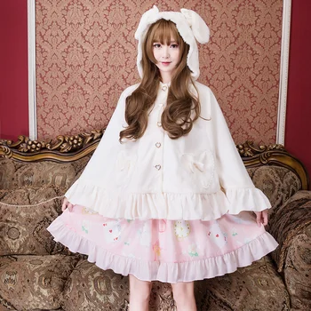 

Princess sweet lolita coat Autumn and spring Japanese lovely and adorable soft sister fashion women long sleeve coat ZJY145