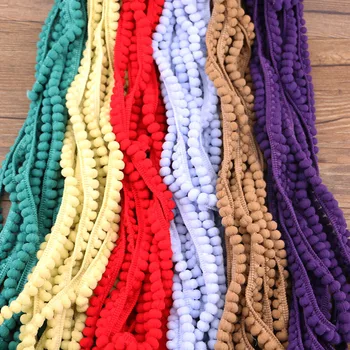 

10mm DIY Home Furnishing ball colorful Ruanhua garden wedding decoration / sewing accessories POM POM LACE