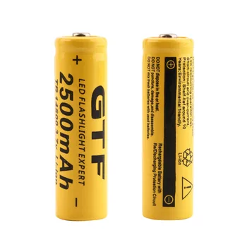 

GIF TR 14500 3.7V 2500mAh Rechargeable Li-ion Battery Universal For LED Flashlight Headlamp Triple Over-heat Protecting