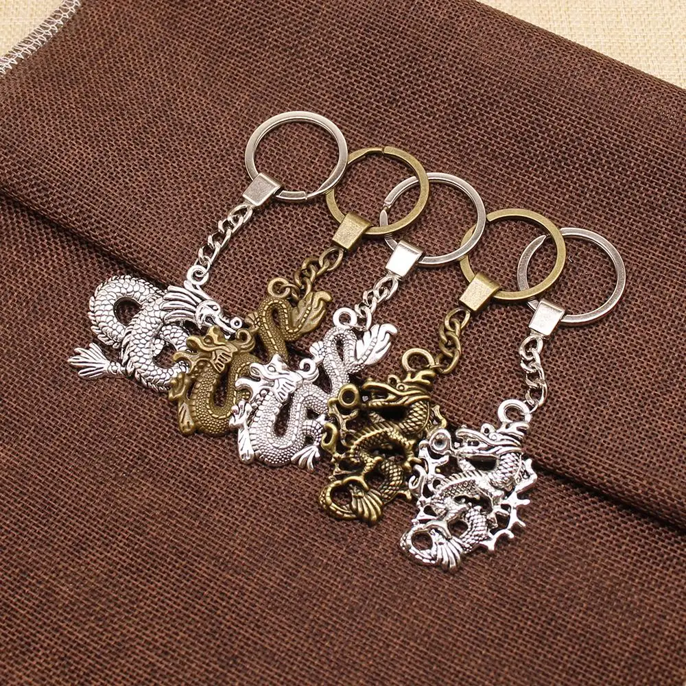 

WYSIWYG Chinese Dragon Mix Key Chain Animal For Diy Handmade Gifts Keychain Pandant