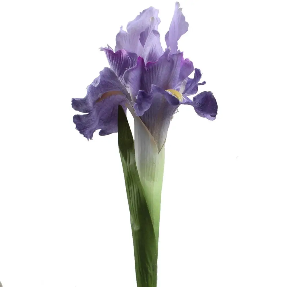 OurWarm 10 шт Искусственные цветы Свадебные украшения для дома шесть цветов Ирис вечерние принадлежности Искусственные цветы «сделай сам» Украшения - Цвет: Lavender