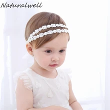 Naturalwell Children girls Rhinestones hairband Baby pearls Hairband Girl Headband Princess Hair Accessories photo shoots HB045
