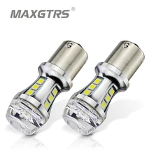 2x1156 BA15S Led P21W S25 автомобильный Светильник лампы, распродажа стоп-Break светильник сигнала поворота обратный светильник белый 6000K красный