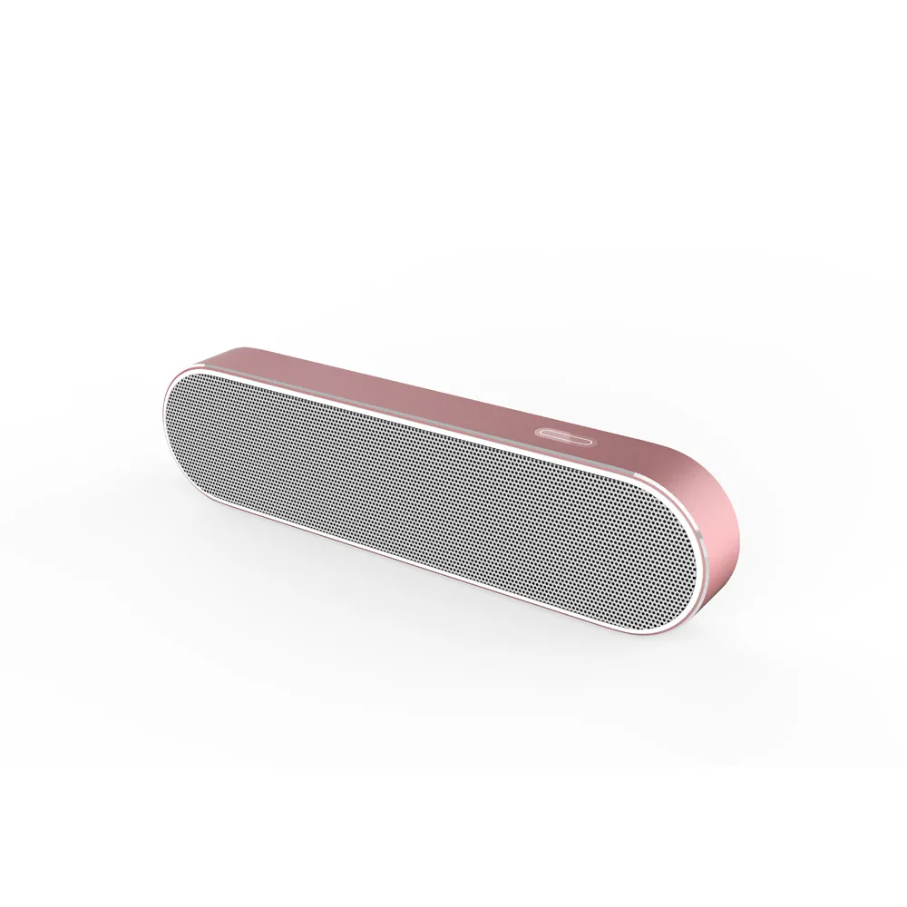 B900 Bluetooth динамик металлический беспроводной портативный 3D стерео звуковая система MP3 музыкальный аудио плеер AUX с микрофоном для android iphone - Цвет: Розовый