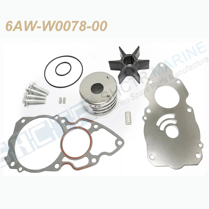 SHCTR водяной насос и набор для рабочего колеса для OEM 6AW-W0078-00, 300/350HP