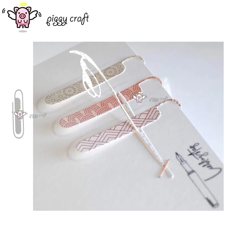 

Piggy Craft metal cutting dies cut die mold Bookmark clip decoration Scrapbook paper craft album card punch knife art cutter die