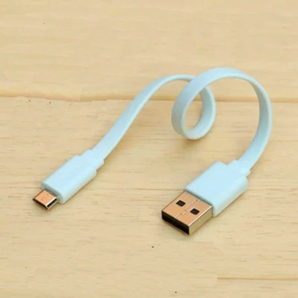 

20CM Micro 5P USB Data Cable For XiaoMi Power Bank Data Cable Short Wire Charging Line For Android Phone Original