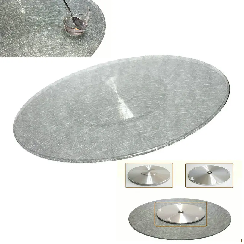 GLASS TURNTABLE LAZY SUSAN SWIVEL PLATGE GLASS_0012_