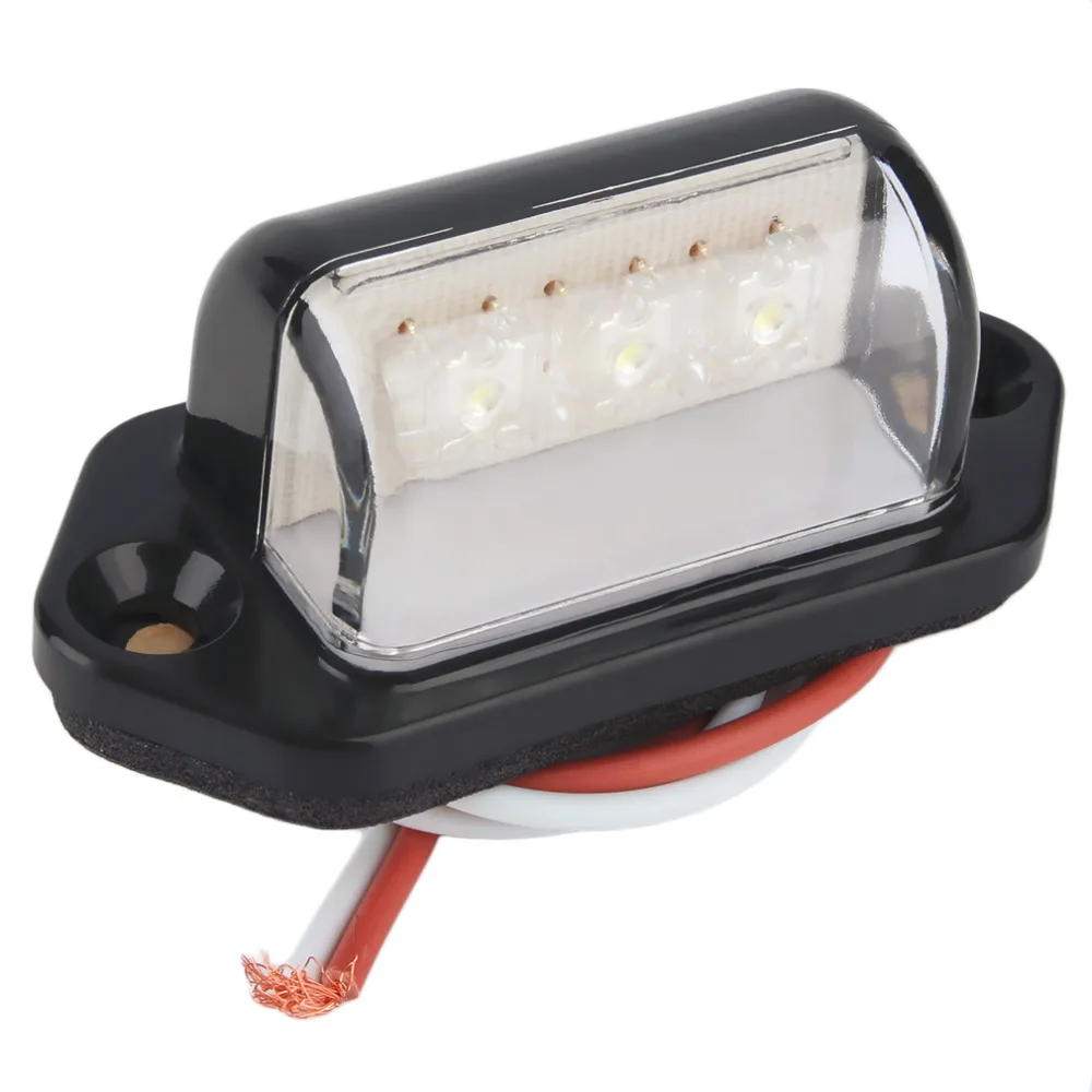 

2pcs/lot New Practical 12/24V 3 LED Number Licence Plate Light Rear Tail Lamp Truck Trailer Lorry Hot Sale