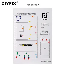 DIYFIX 1 PC śruba magnetyczna mata dla iPhone X 8 8 Plus 7 7 Plus 6 6 Plus podkładka pod śrubę nie miał w tej sytuacji wykres telefon komórkowy naprawa narzędzia ręczne
