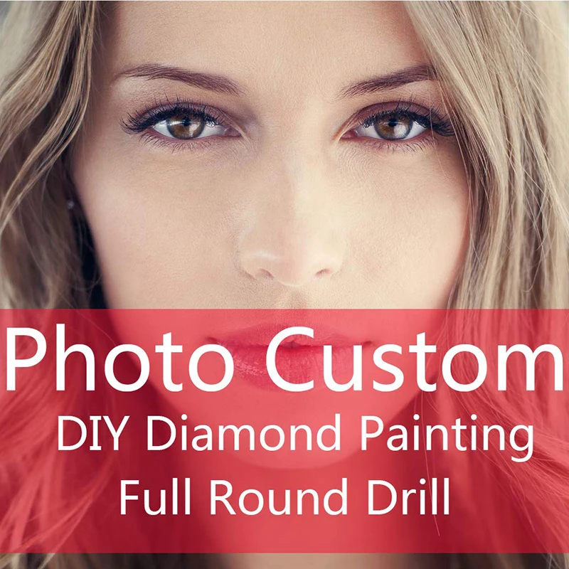 

Mosaic Full Round Drill DIY Photo Custom Diamond Painting Set Rhinestone Embroidery Cabinet Table Cross Stitch Picture Custom
