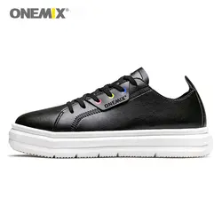 ONEMIX скейтборд обувь Мужская Уличная женская обувь для спорта и прогулок обувь черные кожаные кроссовки размер 36-46 Бесплатная доставка 1281