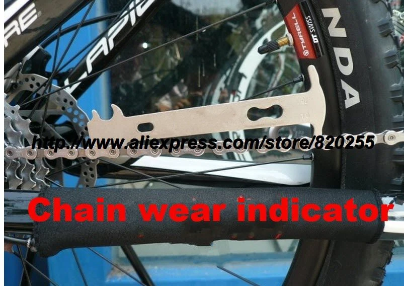 

1PC high QUALITY Cycling Chain Checker bike Chain Wear Indicator bicycle Repairing Tool for Bicycle Cycling chain