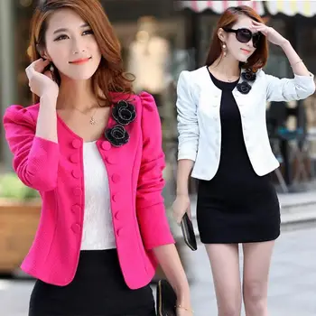 

Sale Spring Summer Autumn women Coat clothes Comfortable leisure slim Wild suit jacket lady black suit Plug Size xxxl