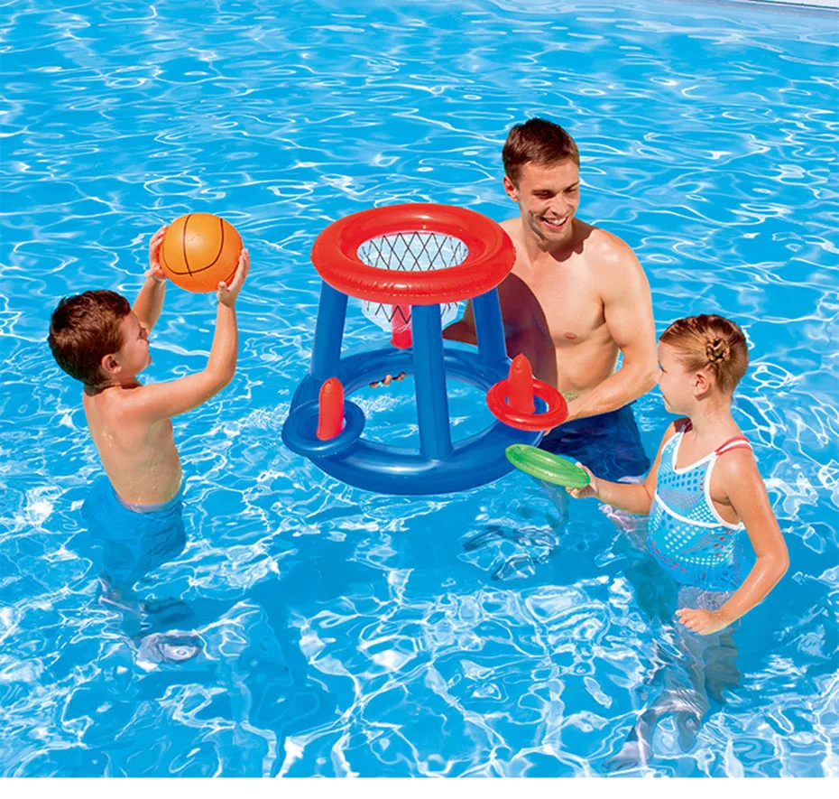 Плавающий игровой стол надувной волейбол баскетбольная стойка гандбол аквапарк для взрослых детей плавание родитель-ребенок игрушки