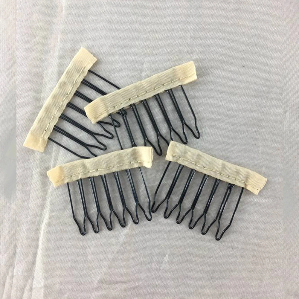 100PCS 6 teeth 3.3cm*3.0cm Wig Combs Clip for Hair Wigs | Шиньоны и парики