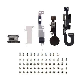 

For iPhone 7 7 Plus Front camera Ear Speaker Home Button Key Flex Cable + Metal Bracket +Full Set Screws
