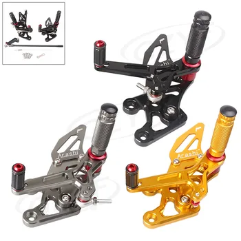 

Adjustable Shift Foot Pegs Rear Set Footrests Bracket Kit For Yamaha FZ8 2010-2013 & FZ1 2006-2014 Motorcycle Accessory Parts