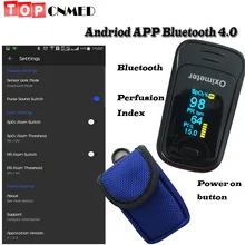 Сумка Andriod мобильных устройств Bluetooth 4,0 OLED на палец Пульсоксиметр Пальчиковый Пульсоксиметр pulso крови кислородом SpO2 монитор сатурации