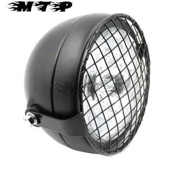 

Motorcycle Refit Black Grid Headlight Lights Headlamp for Harley Sportster XL883 XL1200 XL1200X 48 Touring Dyna Softail Custom