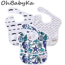 Ohbabyka/водонепроницаемые нагрудники для кормления детей с карманом; одежда для маленьких девочек; аксессуары; один размер; застежка на крючок и петлю;