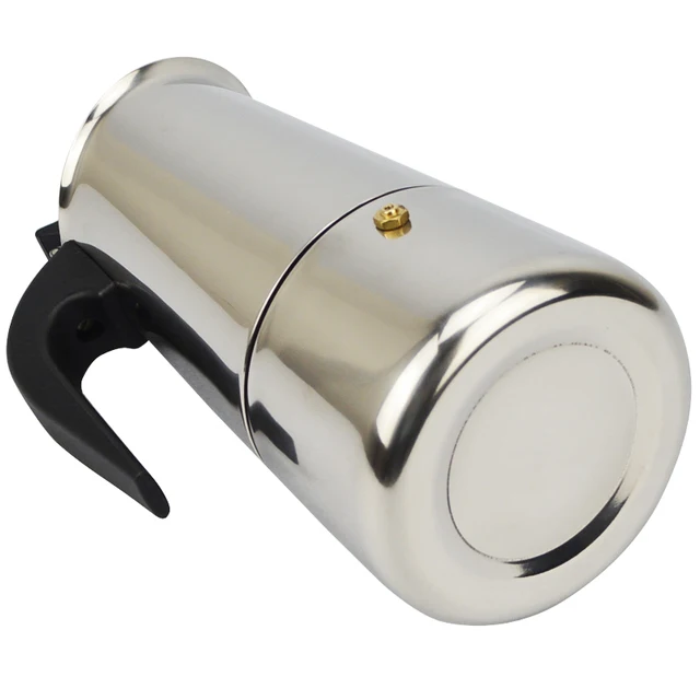 ATWFS 2/4/6/9 Cups Stainless Steel Coffee Maker Moka Pot Espresso Maker Cups Latte Percolator Stove Top Espresso Pot 2