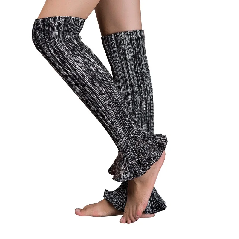 1 пара осенне-зимних женских коротких гетров, плотные теплые вязанные браслеты, носки для ботинок, дышащие носки для йоги